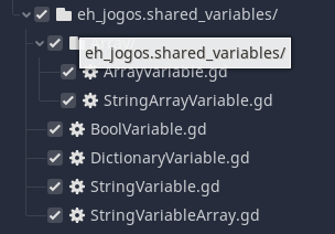Image of File Importing window showing shared variables folder